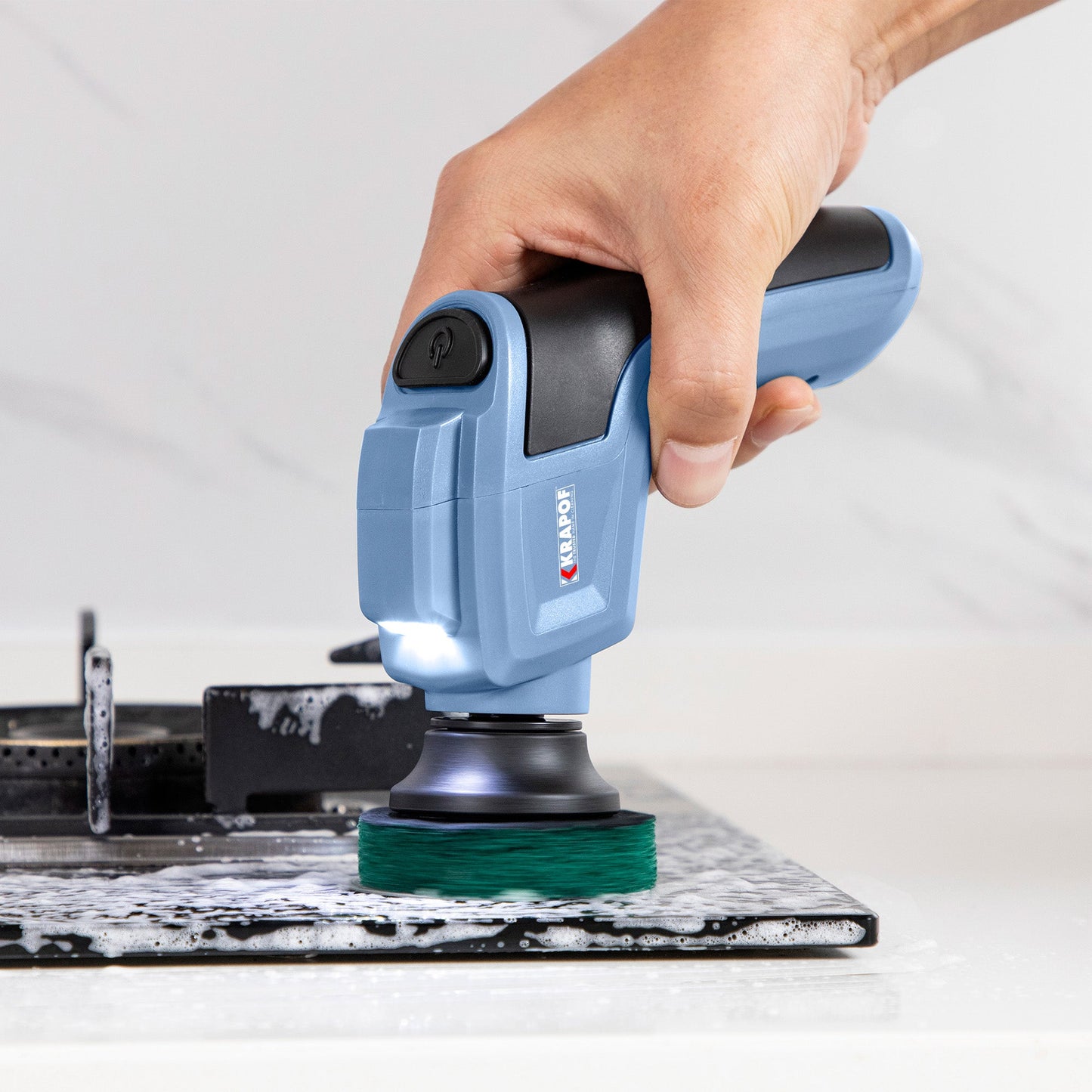 KRAPOF® Electric Cordless Lumi Scrubber with 5 Heads