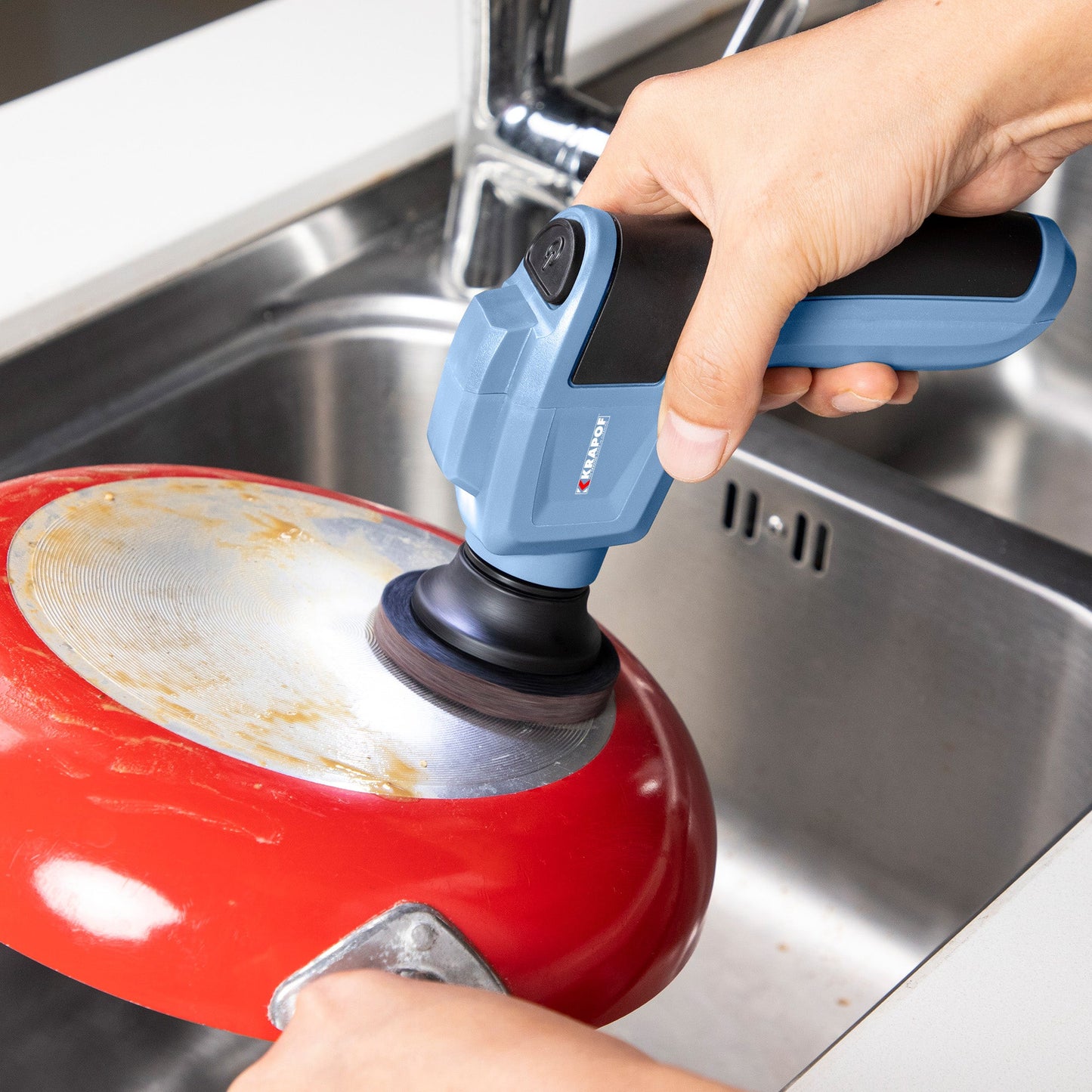 KRAPOF® Electric Cordless Lumi Scrubber with 5 Heads
