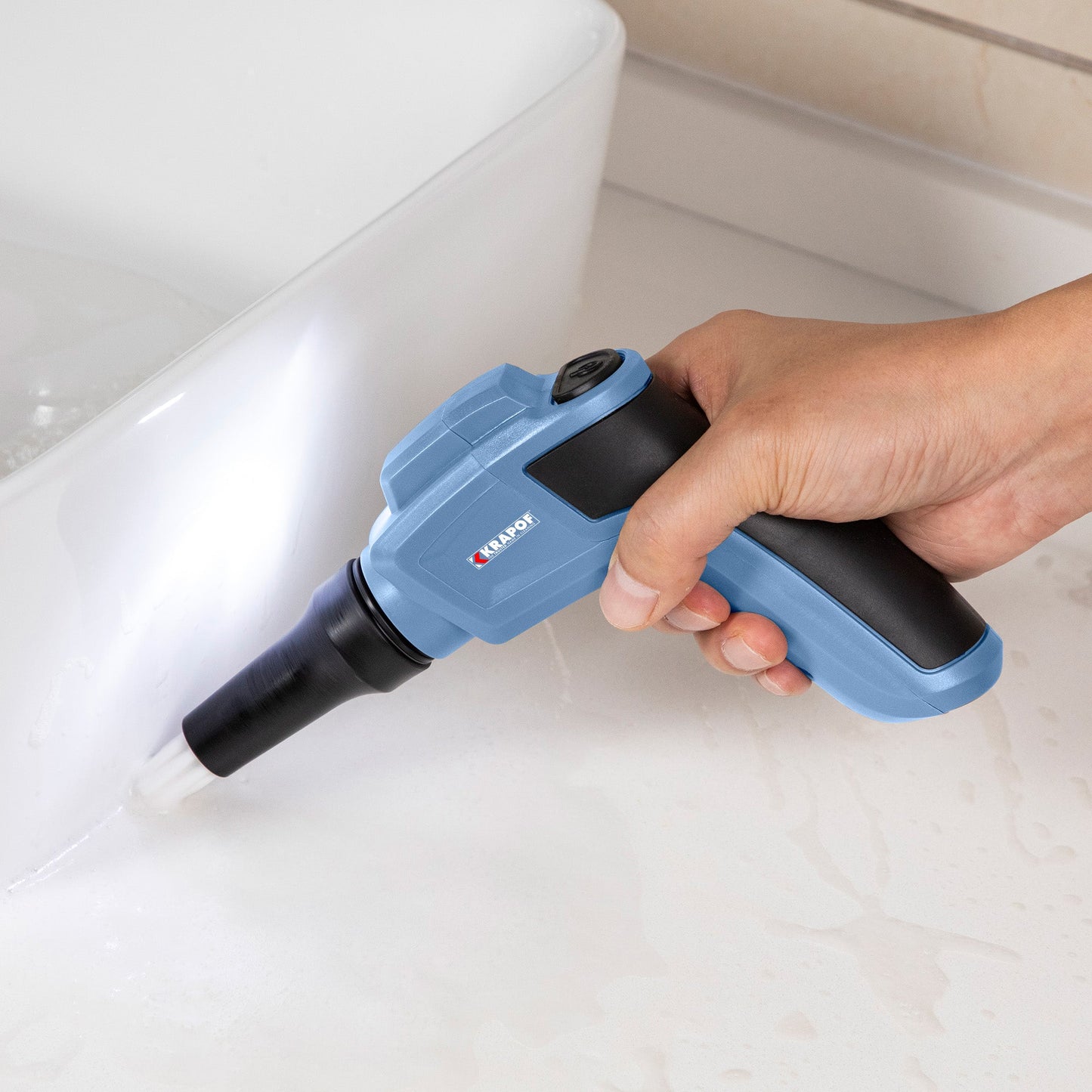 KRAPOF® Electric Cordless Lumi Scrubber with 5 Heads