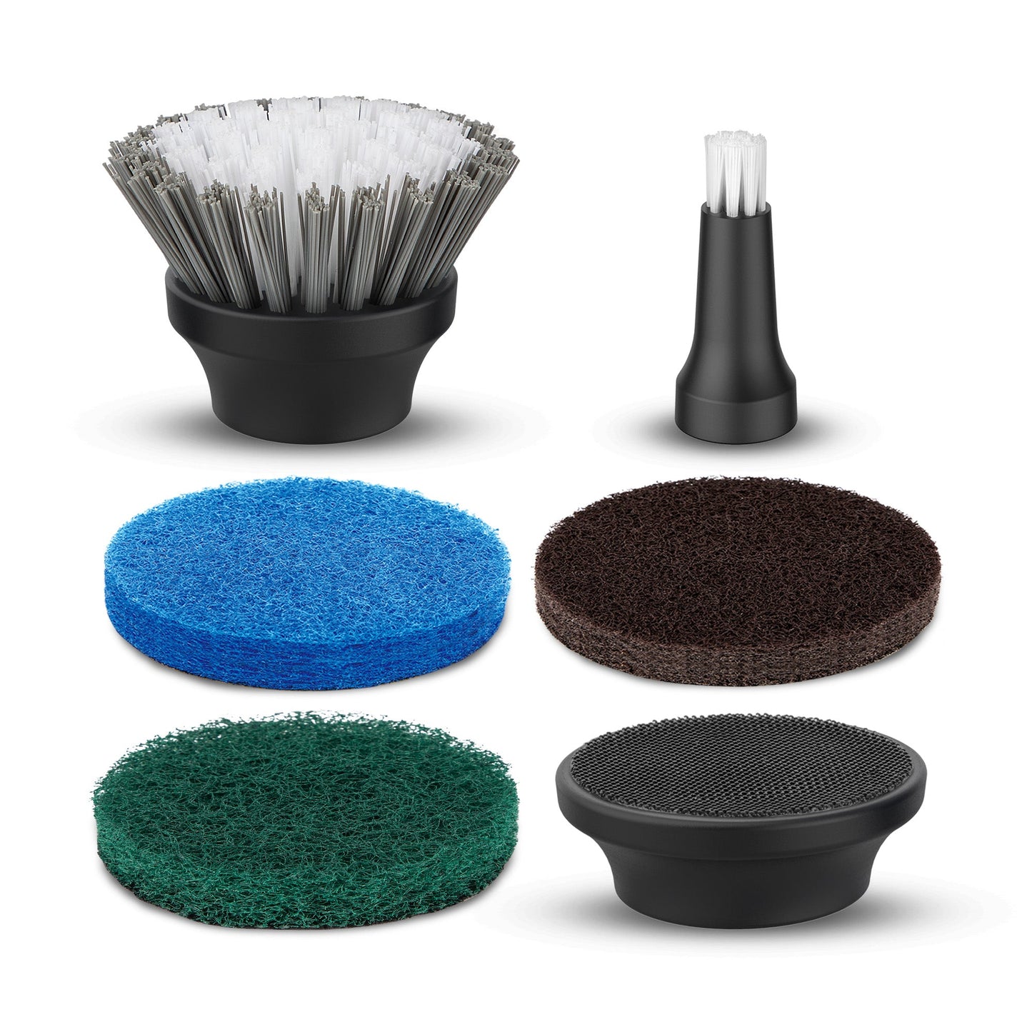 KRAPOF® Electric Cordless Lumi Scrubber with 5 Heads