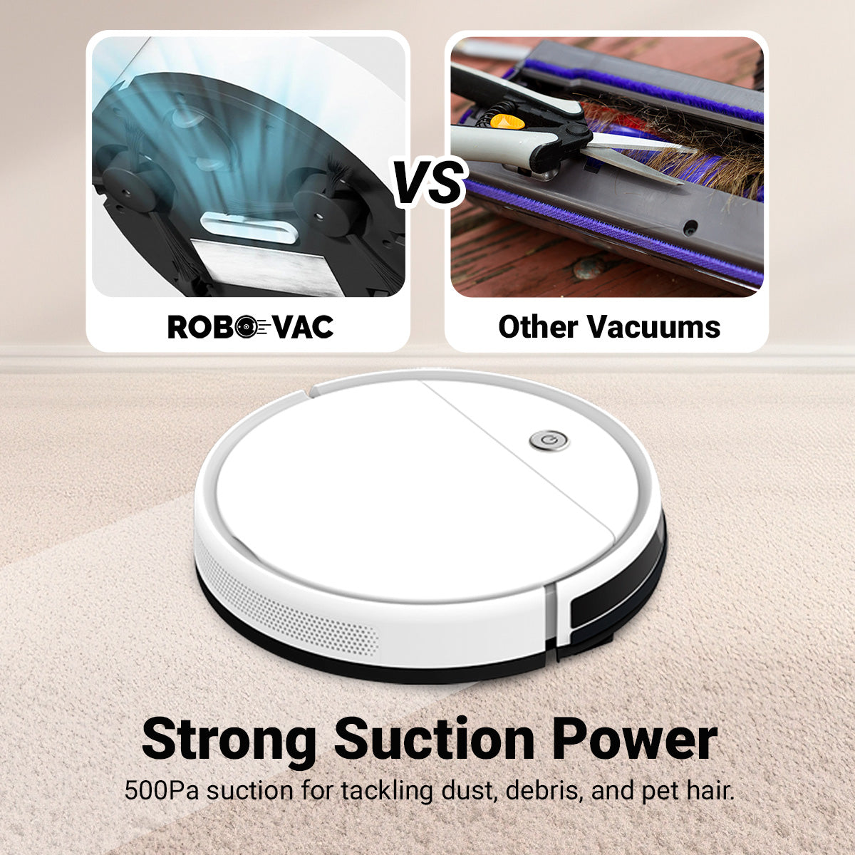 KRAPOF® Power Robotic Vacuum Cleaner
