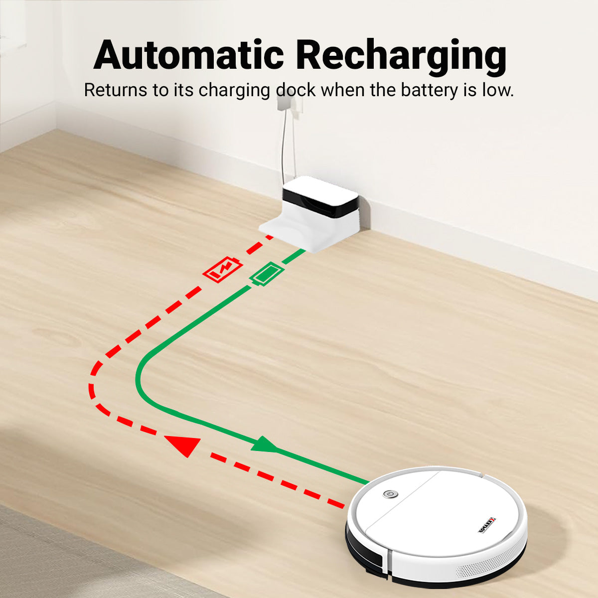 KRAPOF® Power Robotic Vacuum Cleaner