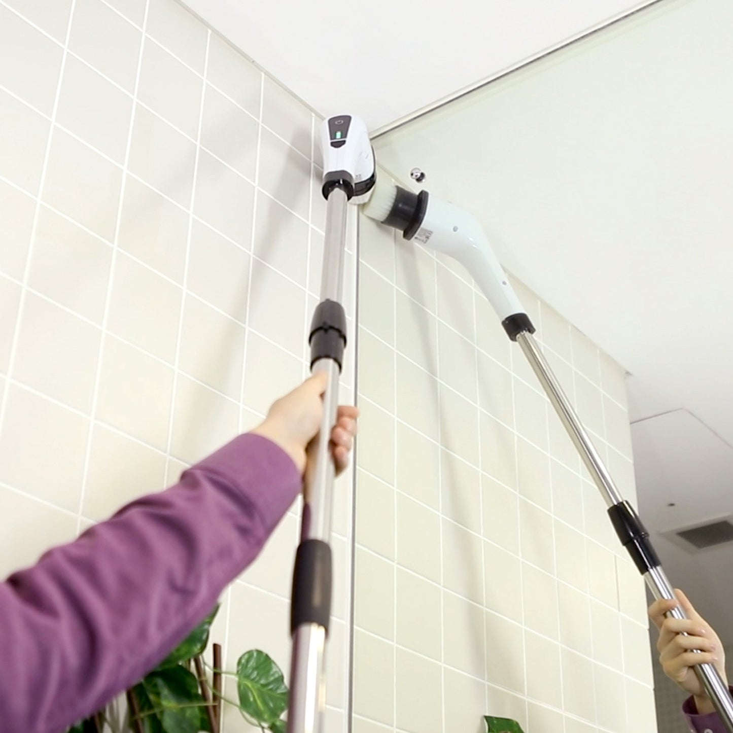 KRAPOF® Electric Cordless Tough Scrubber Excel with 7 Heads