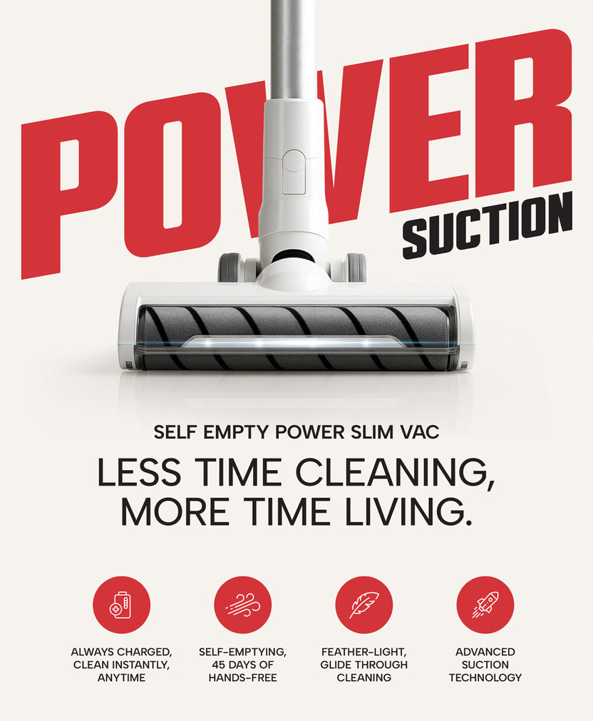 KRAPOF® Self Clean Cordless Stick Vacuum With Auto Empty System ...