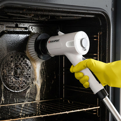 KRAPOF® Electric Cordless Tough Scrub Excel Pro with 7 Replaceable Cleaning Heads