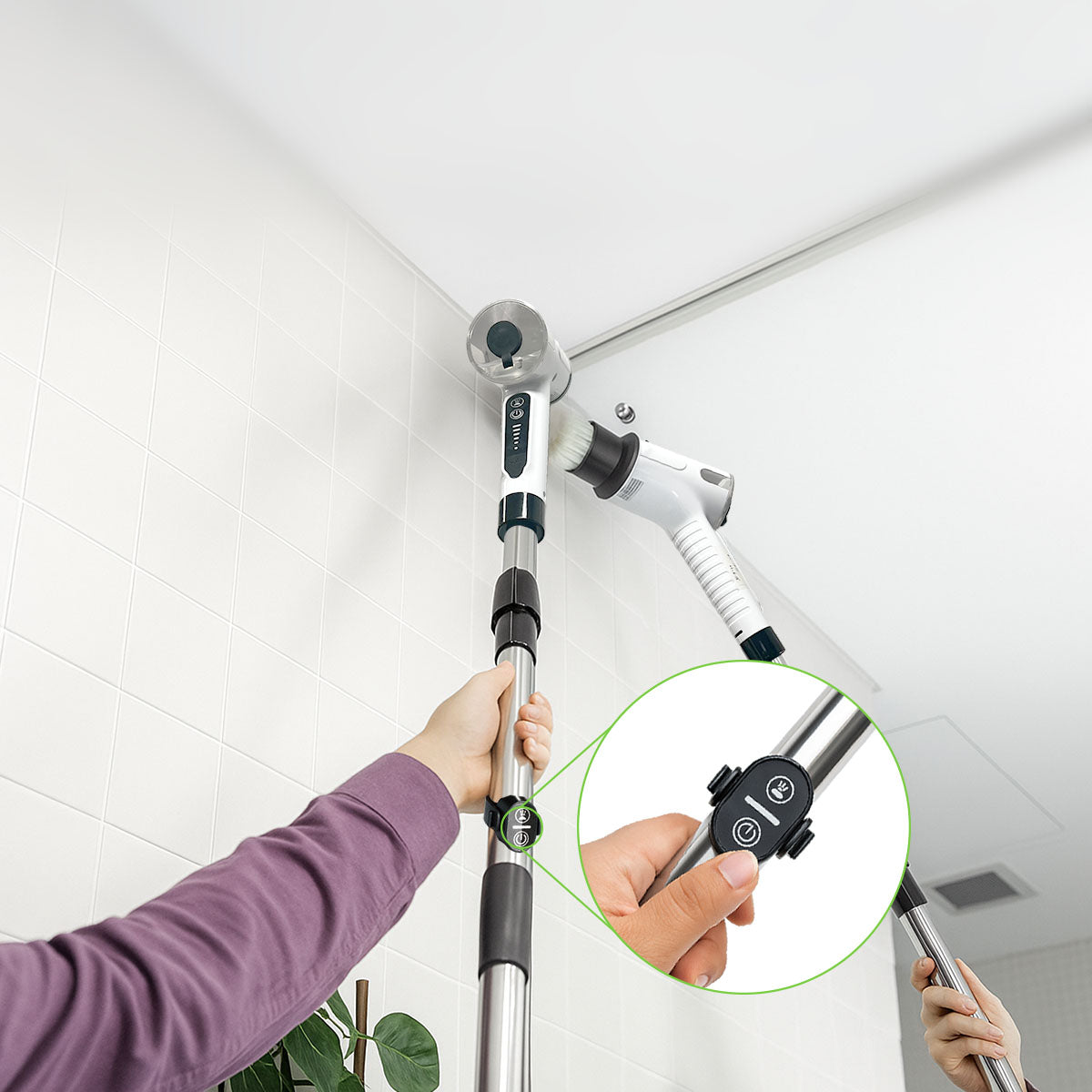 KRAPOF® Electric Cordless Tough Scrub Excel Pro with 7 Replaceable Cleaning Heads